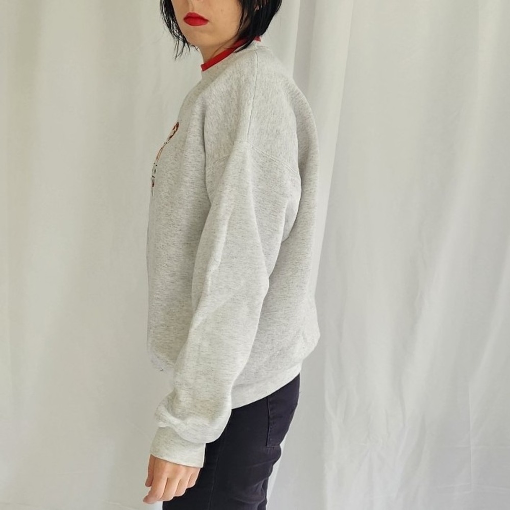 90s/00s Gray Snowman Theme‎ Sweatshirt - Picture 2 of 5